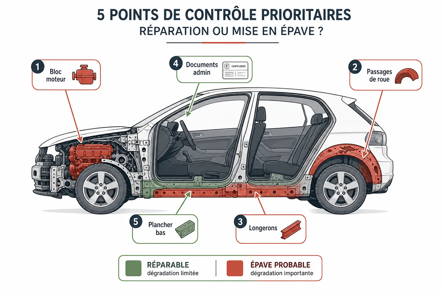 Vieux véhicule en panne : épave ou réparable ?